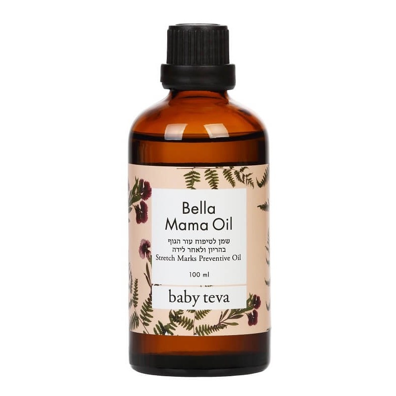 Косметика для мами в пологовий будинок Натуральное масло от растяжек при беременности Bella Mama Oil, 100 мл, ТМ Baby Teva
