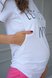 Футболки для вагітних Футболка для вагітних і годуючих мам 3107041-60, білий, To be Фото №2