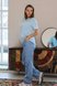 Штани Стильні штани для вагітних, блакитний, ТМ Dianora Фото №5