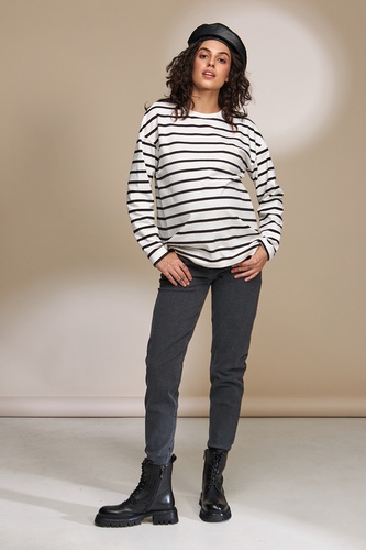 Джинси Джинси для вагітних Mom Jeans IVONNE, чорно-сірий, Юла мама