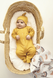 Человечки нательные Комбинезон - слип для новорожденных на байке, интерлок, горчица, Little Angel Фото №1