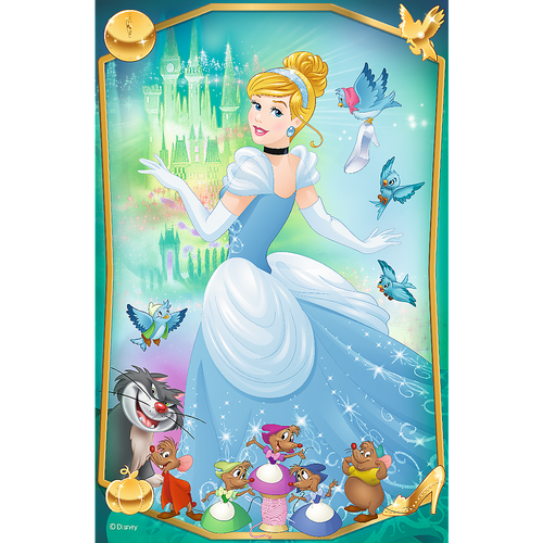 Пазлы, мозаика Пазлы - (54 элм. мини) - "Волшебные принцессы", Дисней принцессы, (54191), Trefl