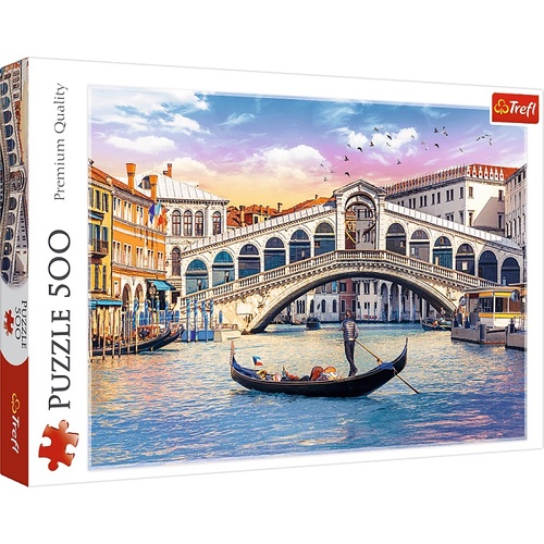 Пазлы, мозаика Пазлы - (500 элм.) - "Мост Риалто (Венеция)" , Trefl