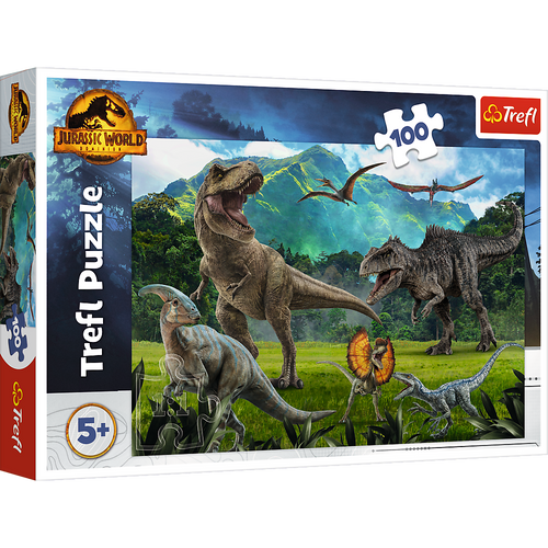 Пазлы, мозаика Пазлы - (100 элм.) - "Динозавры" , Мир динозавров ,Trefl