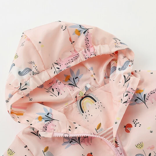 Куртка-ветровка для девочки розовая Spring, Malwee, Розовый, 100