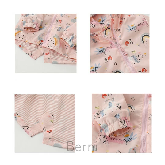Куртка-вітрівка для дівчинки рожева Spring, Malwee, Рожевий, 100