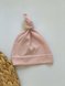 Чепчики, шапочки для новонародженних Шапочка вузлик інтерлок, пудра, Little Angel Фото №2