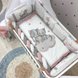 Постелька Комплект постельного белья, дизайн "Котята", розового цвета, ТМ Baby Chic Фото №1
