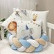 Постелька Комплект постельного белья в кроватку Art Design Цирк + бортик коса, 6 элементов, Маленькая Соня Фото №2