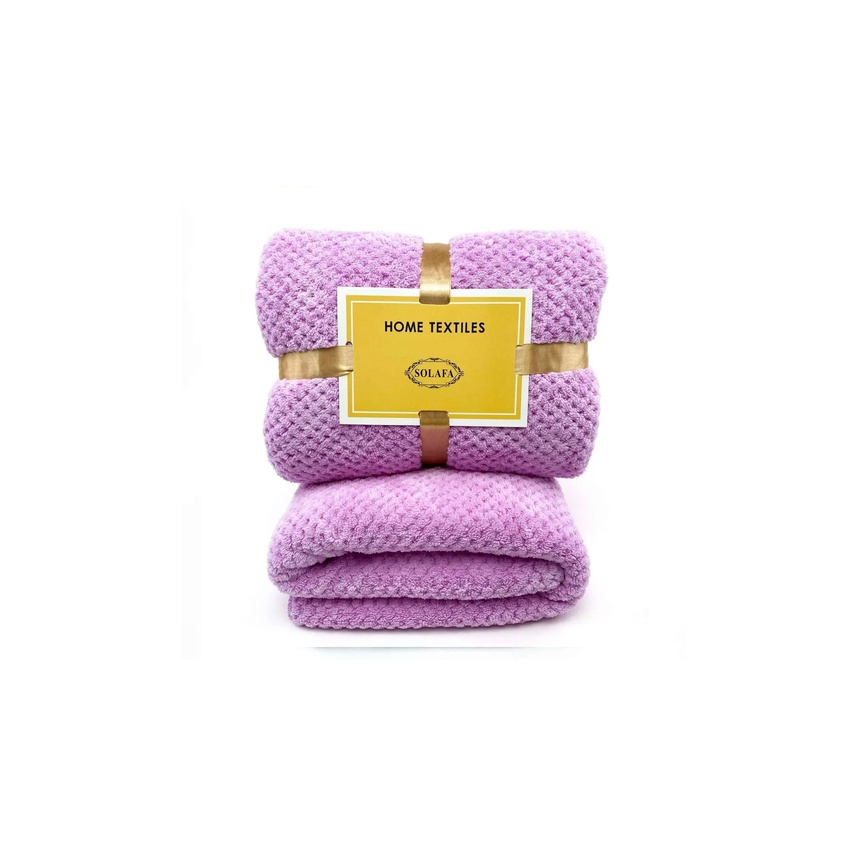 Рушники Комплект рушників (бамбук) фіолетовий, 2 шт, Home Textiles