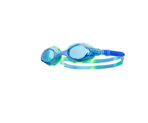Очки для плавания TYR Swimple Tie Dye Kids, Blue/Green/Blue (487),TYR, Разноцветный