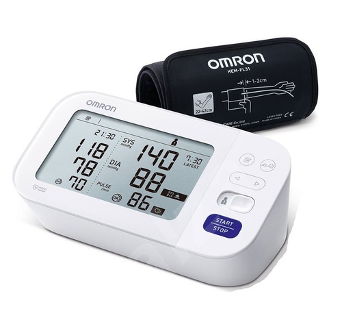 Тонометри, термометри Вимірювач артеріального тиску та частоти серцевих скорочень M6 Comfort HEM-7360-Е, Omron