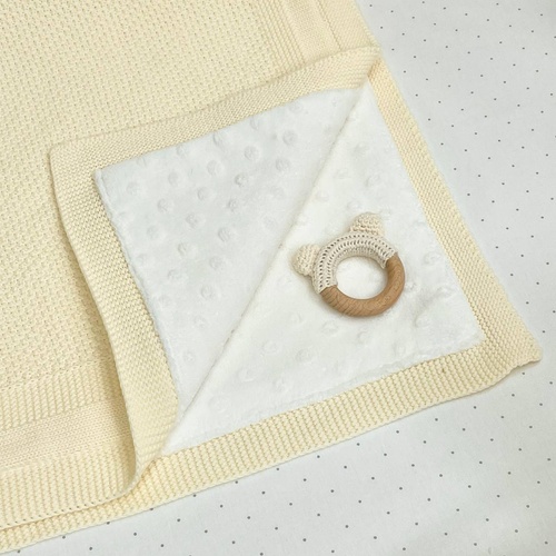 Одеяла и пледы Плед WellSoft Рогожка с утеплителем молочный, Маленькая Соня