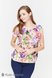 Блузы, рубашки Блузка оверсайз для беременных и кормящих MIRRA, экрю с яркими цветами, Юла мама Фото №5