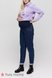 Джинси Джинси для вагітних Mom Jeans з високою спинкою FLORENCE, синій з потертостями, чорна варка, Юла Мама Фото №3