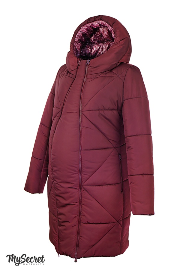 Зимове тепле пальто для вагітних ANGI, Юла Мама