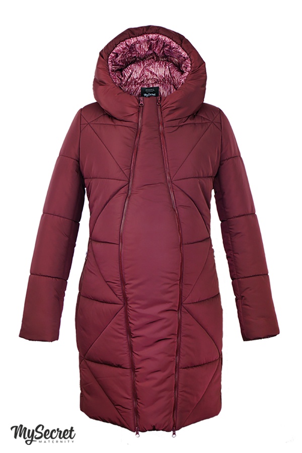Зимове тепле пальто для вагітних ANGI, Юла Мама