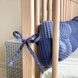 Бортики в кроватку Защитный бортик-коса, синего цвета, ТМ Маленькая соня Фото №5