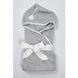 Літні конверти Конверт-плед для новонароджених в'язаний з пензликом, літній, сірий, MagBaby Фото №3