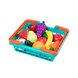 Куклы, пупсы, посудка Игровой набор для двоих Овощи Фрукты на липучках, ТМ Battat Фото №2