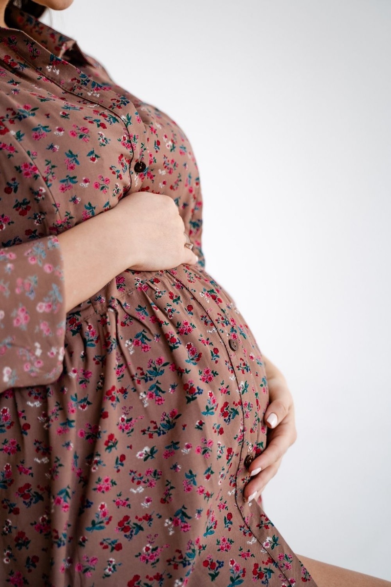 Платье для беременных и кормящих мам 4292604, коричневый, To be, Коричневый, 42