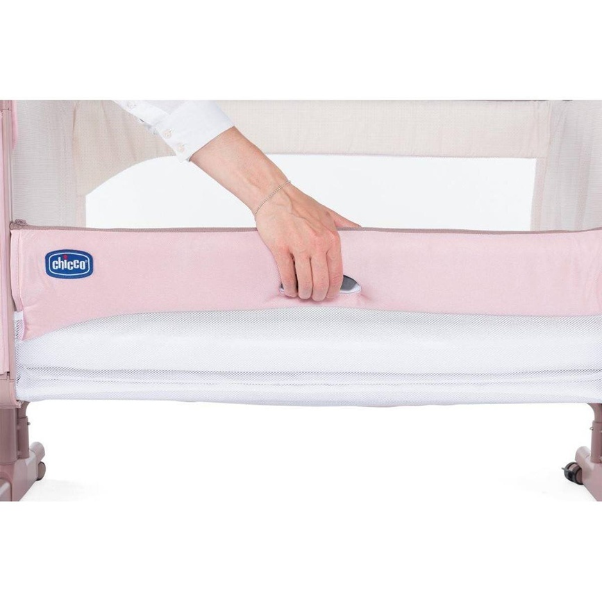 Ліжечка Детская кроватка Next2Me Magic, розовый, Chicco