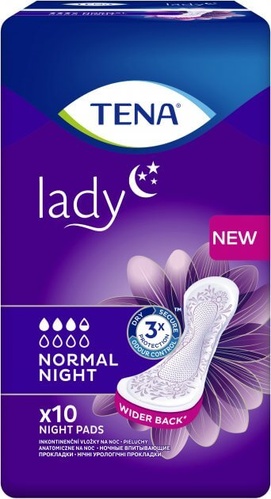Післяпологові і урологічні прокладки Урологічні прокладки Lady Normal Night, 10 шт., Tena