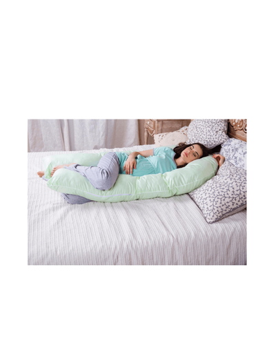 Подушки для беременных и кормления Подушка П-образная (длинной 1,3 м) с наволочой, премиум для беременных и кормящих мам , be Мama