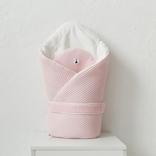 Конверт-одеяло для новорожденных вафельный Kyle, розовый, MagBaby