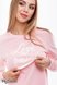 Свитшоты, худи Свитшот для беременных и кормящих LUNA, теплый розовый с молочным, Юла мама Фото №3