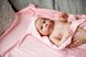 Рушники Рушник дитячий бавовняний з капюшоном Little bear, 80х80 см, рожевий, Мамин дом Фото №2