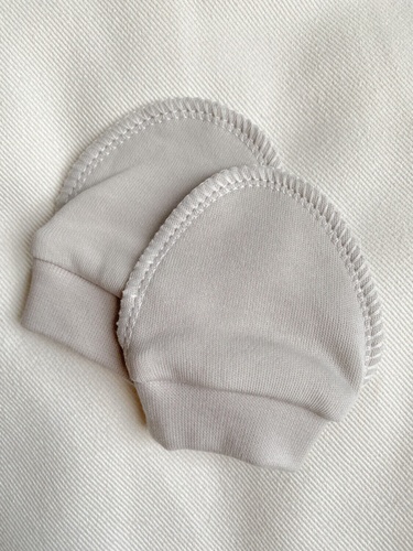 Царапки Рукавички для новорожденных, серый, Little Angel