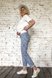 Брюки для вагітних та годуючих мам Стильні штани для вагітних, сині в білу смужку, ТМ Dianora Фото №2