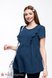 Блузы, рубашки Блузка с оборками для беременных и кормящих мам ALICANTE, синий, Юла Мама Фото №3