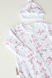Боди с длинным рукавом Комплект для новорожденных Wind (боди, ползунки, шапочка, царапки, пинетки) цветы, MagBaby Фото №3