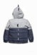 Куртки и пальто Куртка для мальчика Дино, сине-серая, Модный карапуз Фото №2