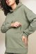 Свитшоты, худи Худи для беременных и кормящих мам MIRA, темна оливка, Юла мама Фото №4