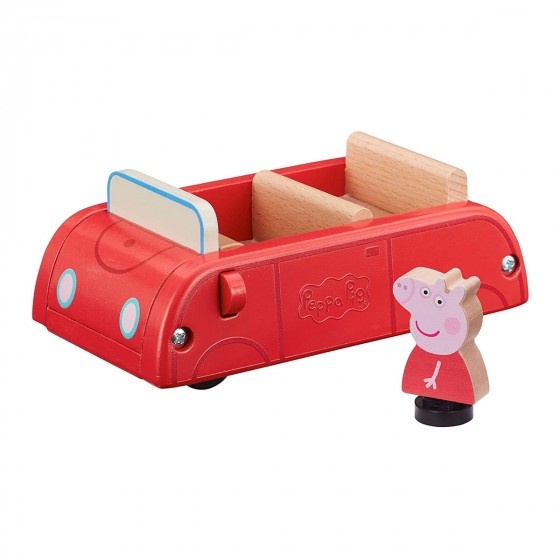 Машинки-игрушки Деревянный игровой набор Машина Пеппы, ТМ Peppa