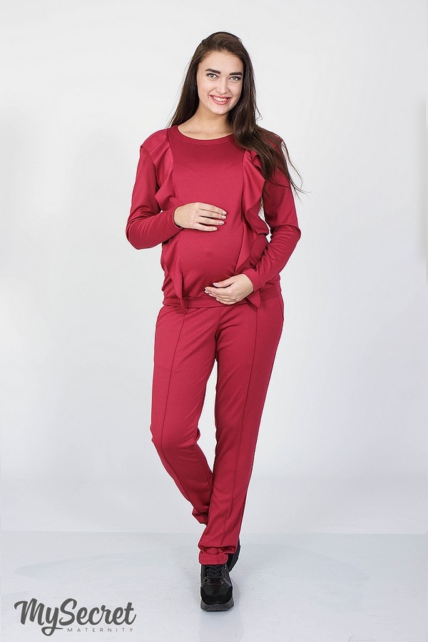 Спортивные костюмы Костюм для беременных и кормящих мам SHAIA, ягодный, Юла мама