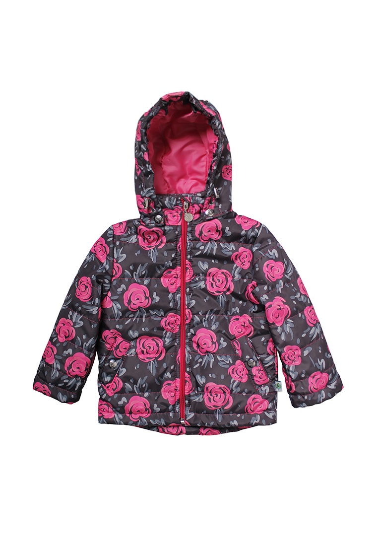 Куртки и пальто Демисезонная куртка для девочки розы, Модный карапуз