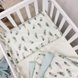 Постелька Сменный комплект постельного белья в кроватку Baby Mix Перо мята, 3 элемента, Маленькая Соня Фото №2