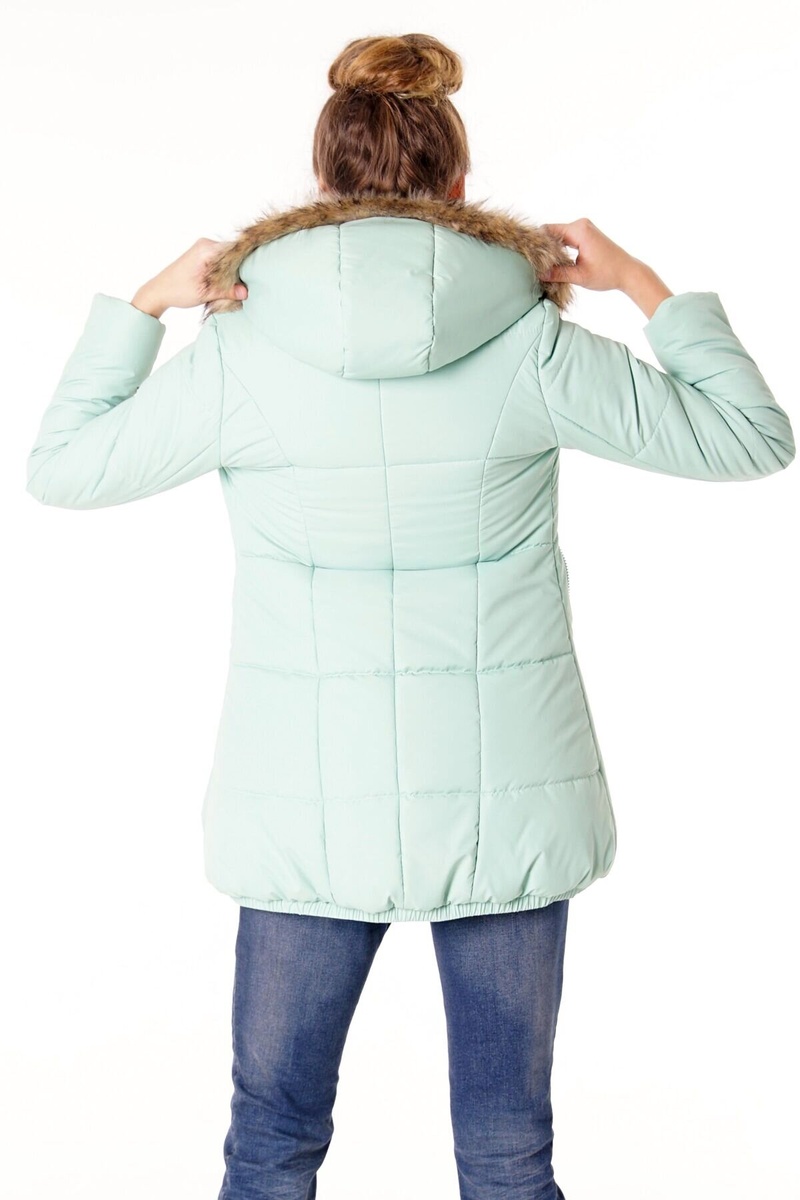 Зимняя куртка для беременных 3043 мятный, To be, 46