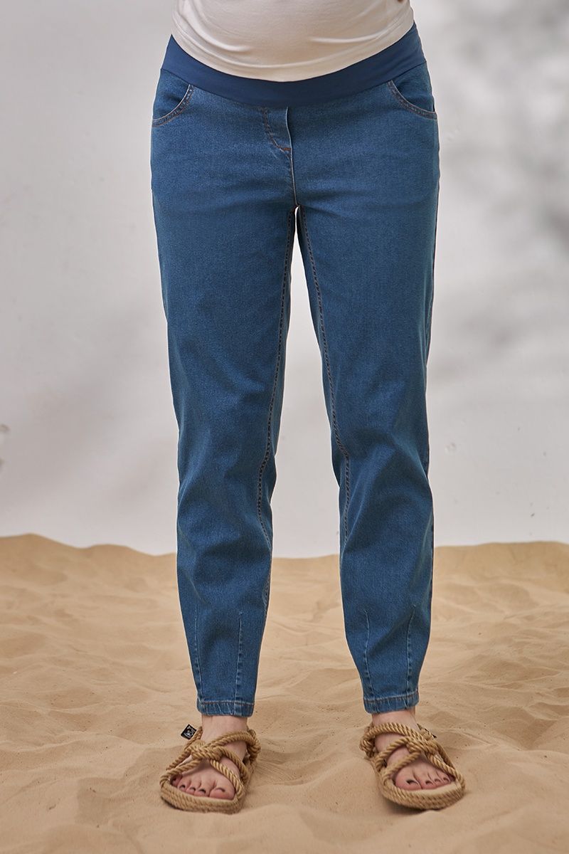 Брюки для беременных и кормящих мам Брюки МОМ для беременных SHELDON DENIM, Юла Мама