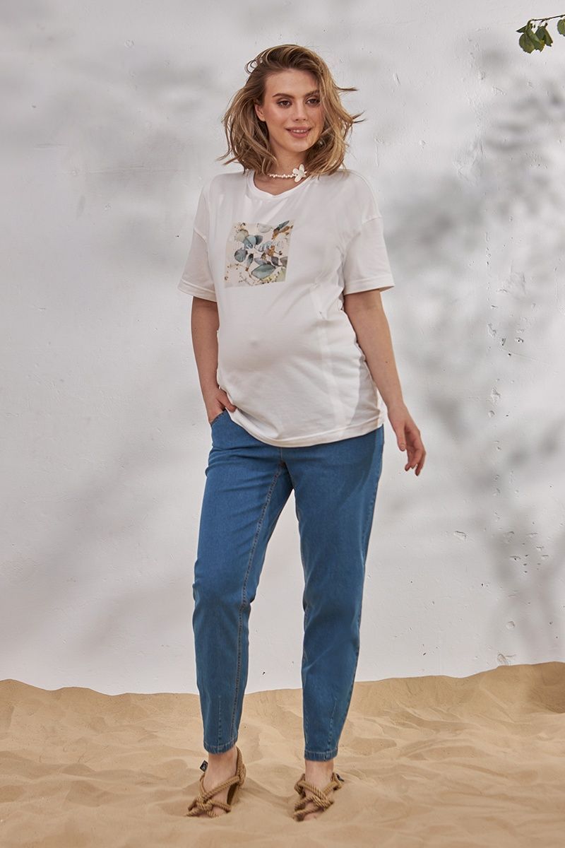 Брюки для беременных и кормящих мам Брюки МОМ для беременных SHELDON DENIM, Юла Мама