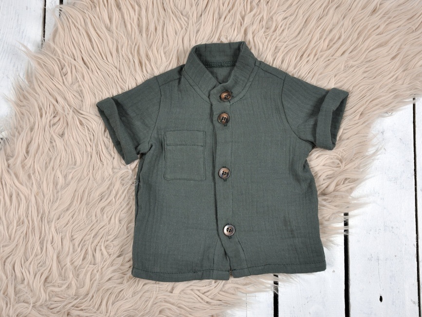 Летние комплекты Муслиновая рубашка с шортами Ned, морская волна, MagBaby