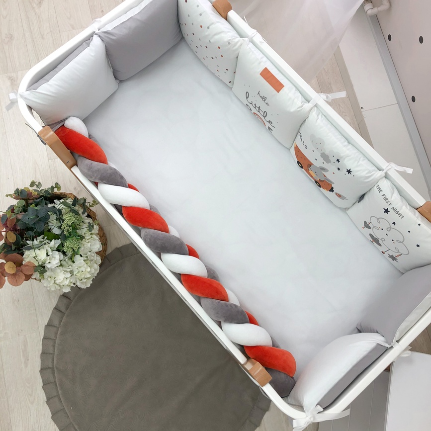 Постелька Комплект постельного белья в кроватку Art Design Морковка, стандарт, 6 элементов, Маленькая Соня