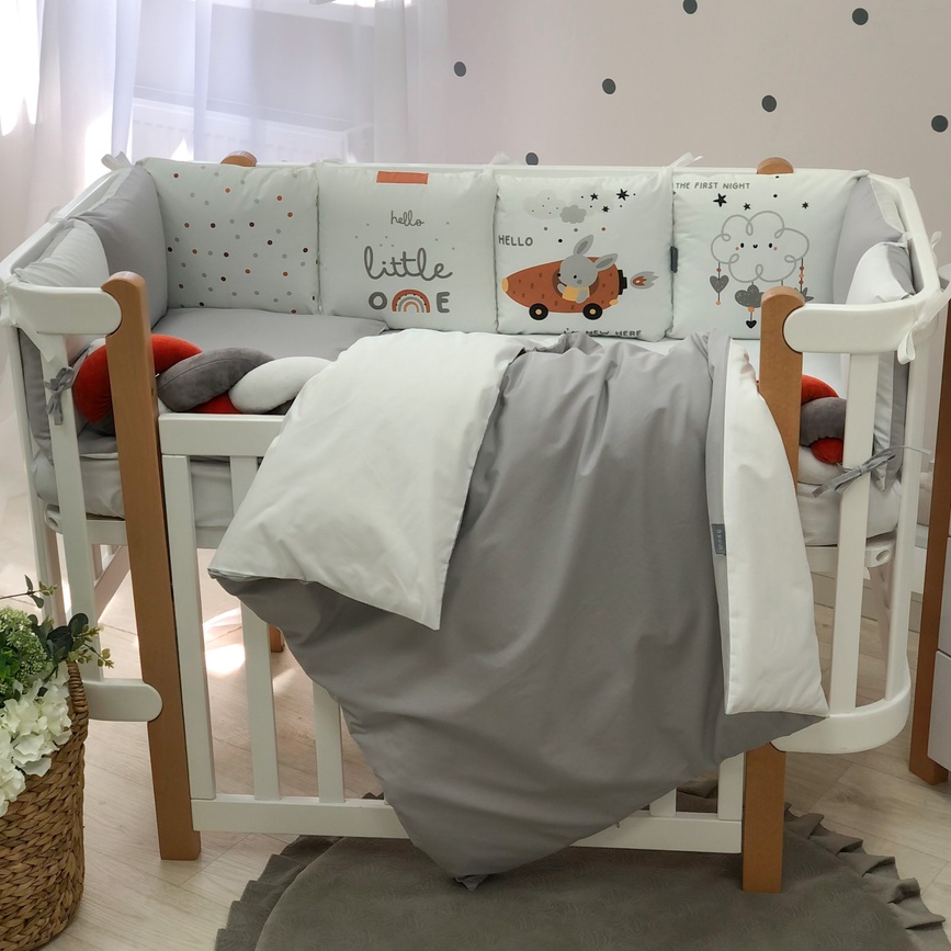 Постільна білизна Комплект постільної білизни в ліжечко Art Design Морквинка, стандарт, 6 елементів, Маленька Соня