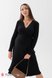 Платья на каждый день Платье ангоровое теплое, рубчик для беременных и кормящих мам PAMELA, черный, Юла мама Фото №2