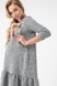 Платья на каждый день Платье для беременности и кормления, серое с воланом, ТМ Dianora Фото №2