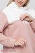 Світшоти, худі Туніка з капюшоном для вагітних і годуючих мам SANDRA, пудра з молоком, Юла мама Фото №4